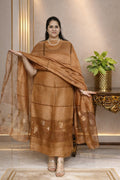 Silk Linen Jamdani Kurta Dupatta