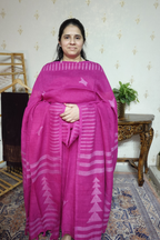 Jayshree Linen jamdani with Thread weaving  Dupatta -2pc