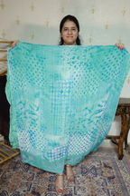 Polka Print on Georgette with Georgette Dupatta and Crape bottom
