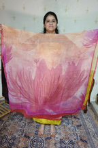Polka Print on Georgette with Georgette Dupatta and Crape bottom