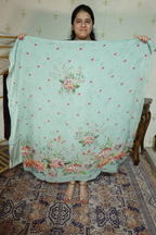 Polka Print on Georgette with Georgette Dupatta and Crape bottom