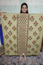 Handloom Cotton Suit Set with Hakoba Chikankari & Maheshwari Dupatta
