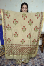 Handloom Cotton Suit Set with Hakoba Chikankari & Maheshwari Dupatta