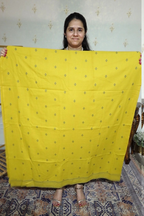 Handloom Cotton Suit Set with Printed Cotton Dupatta