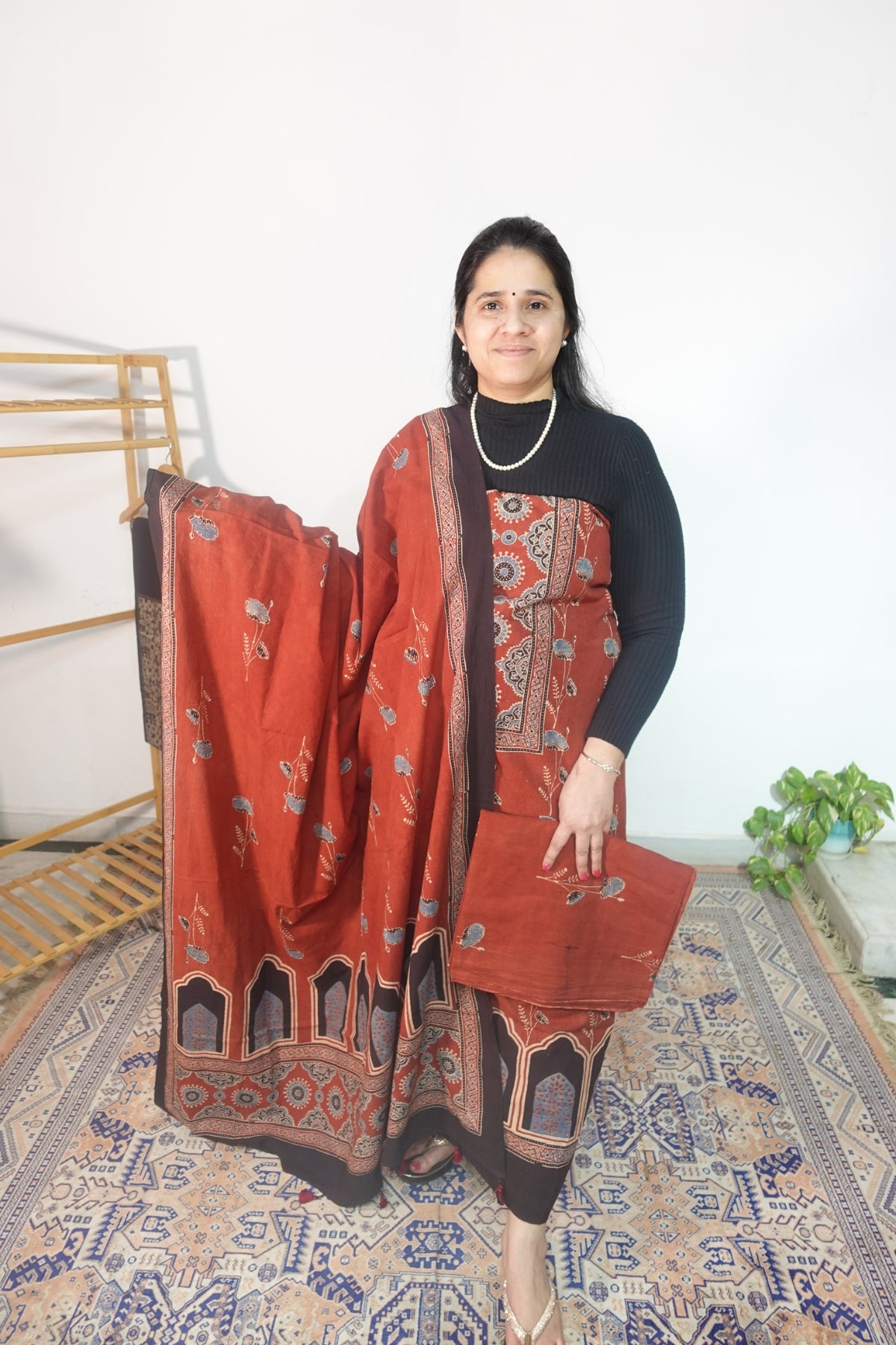 Ajrakh Fabric (Cotton)