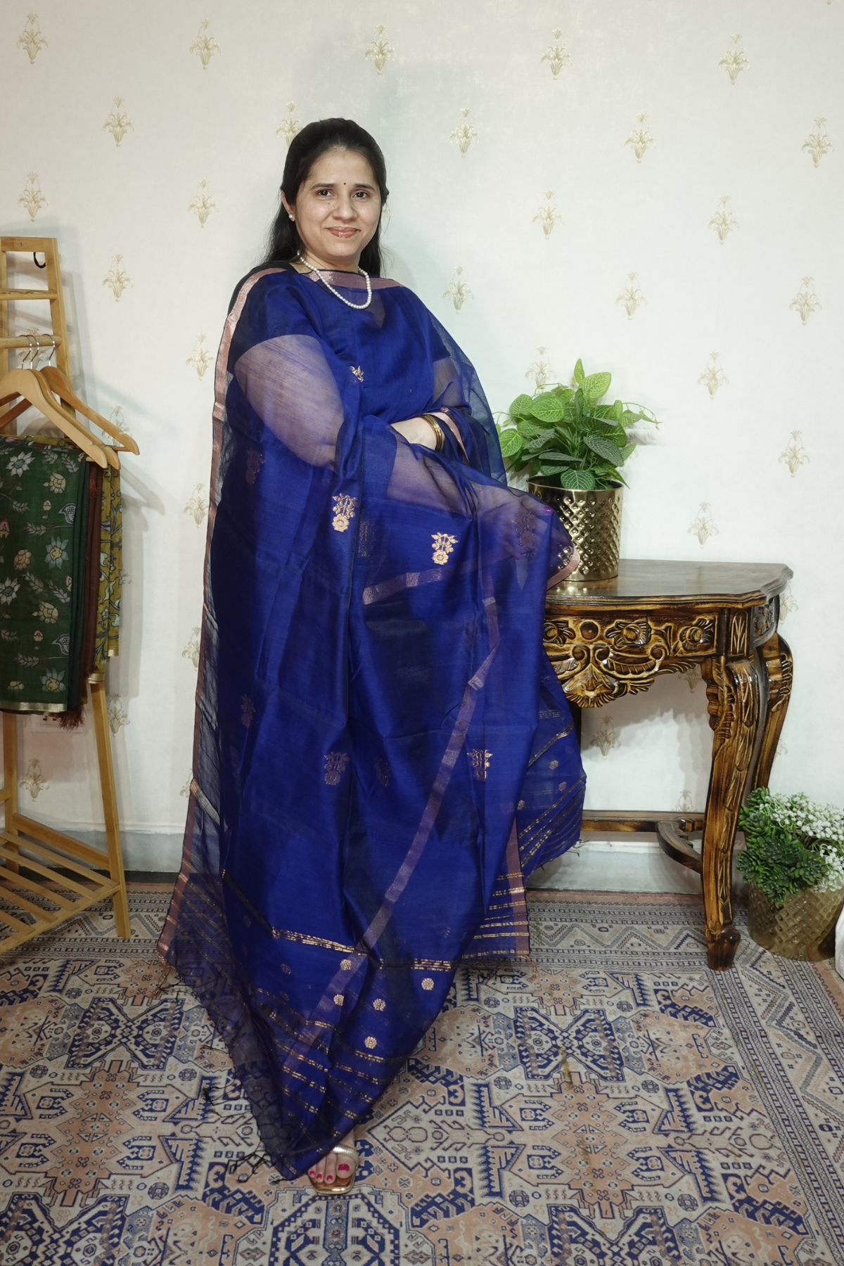 SICO Jamdani -  Gold Zari Weaving -2 pc