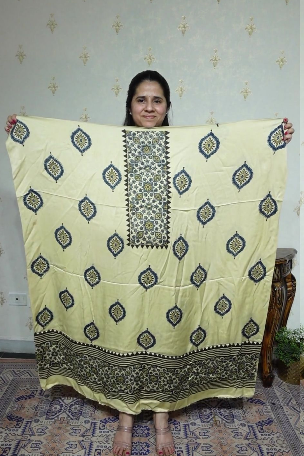 Ajrakh Modal Kurta Dupatta Set-2pc