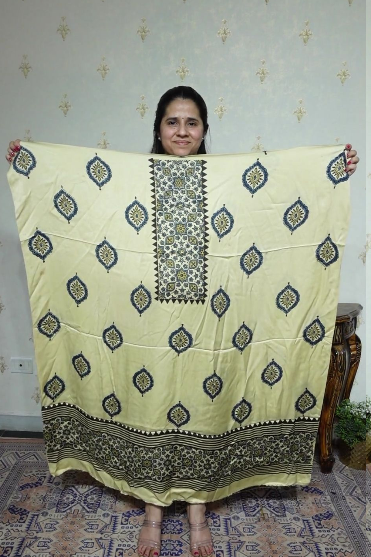 Ajrakh Modal Kurta Dupatta Set-2pc