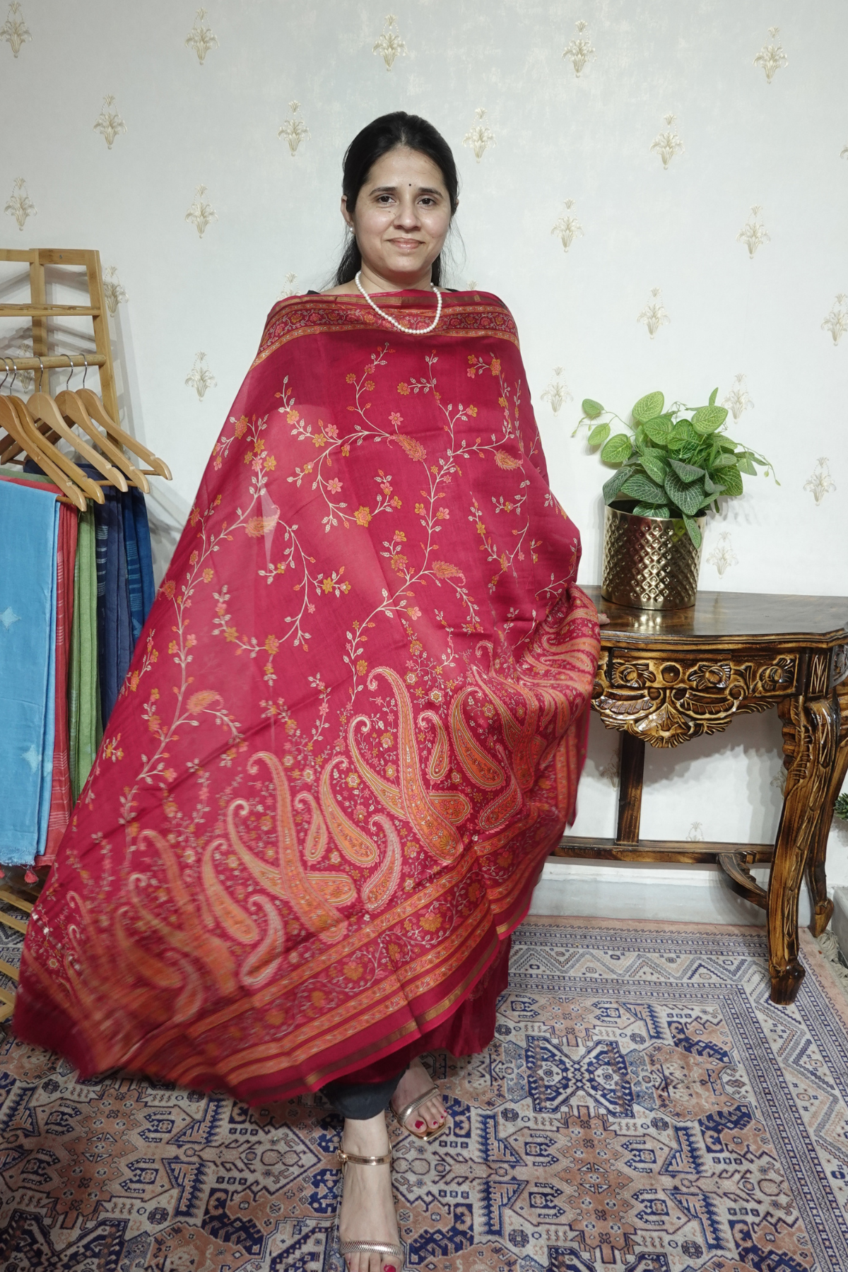 Maheshwari Silk - 70 GM with Digital Prints