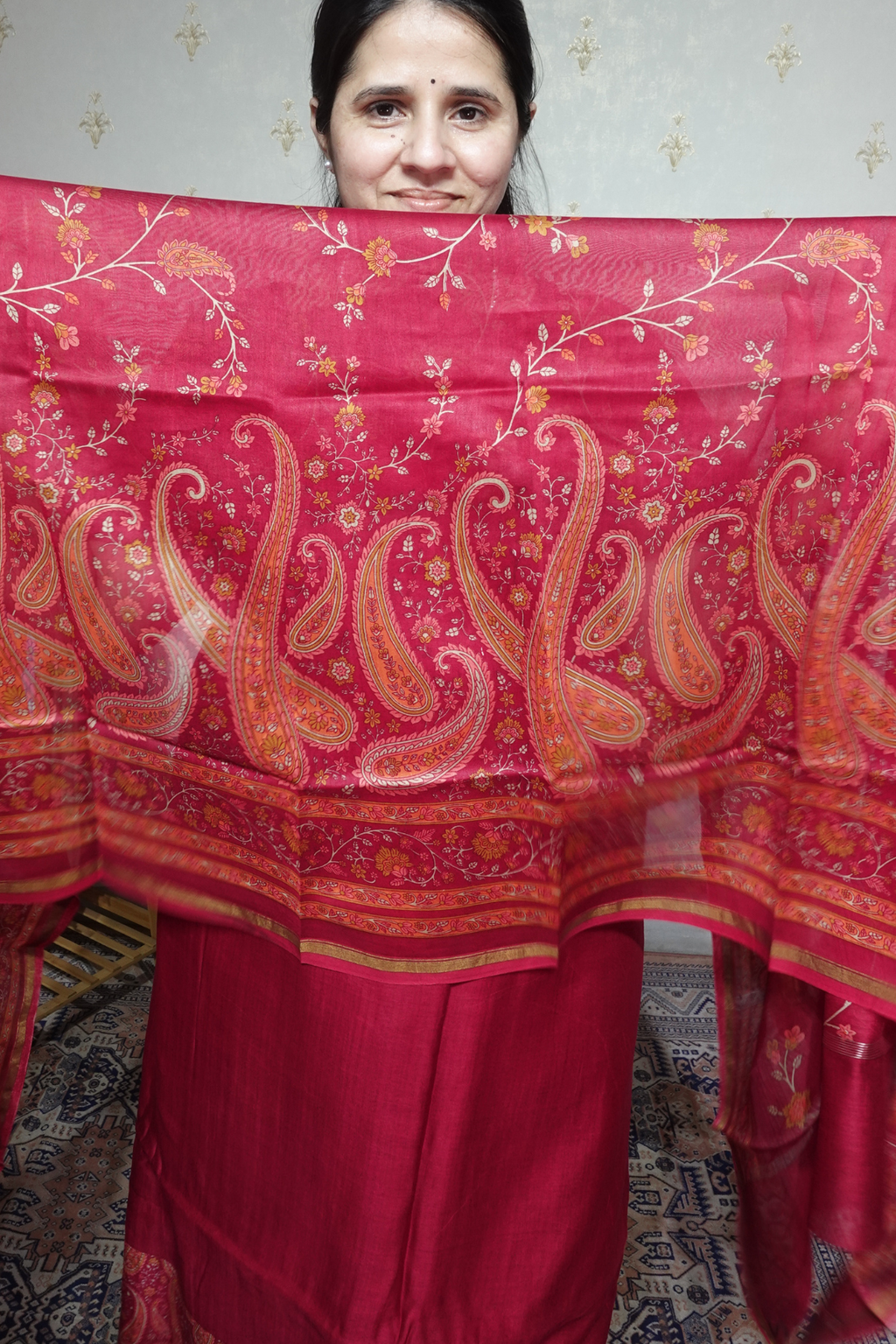 Maheshwari Silk - 70 GM with Digital Prints