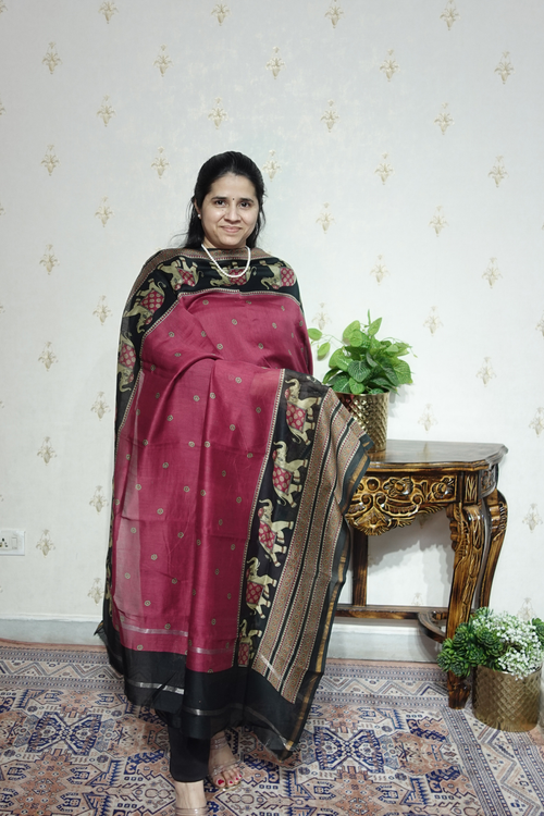 Maheshwari Silk - 70 GM with Digital Prints