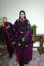 Jayshree Linen jamdani with Full Jaal Dupatta -2pc