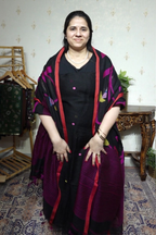 Jayshree Linen jamdani with Full Jaal Dupatta -2pc