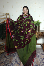 Jayshree Linen jamdani with Full Jaal Dupatta -2pc