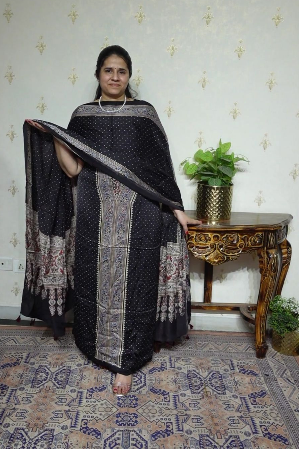 Ajrakh Modal Kurta Dupatta Set-2pc