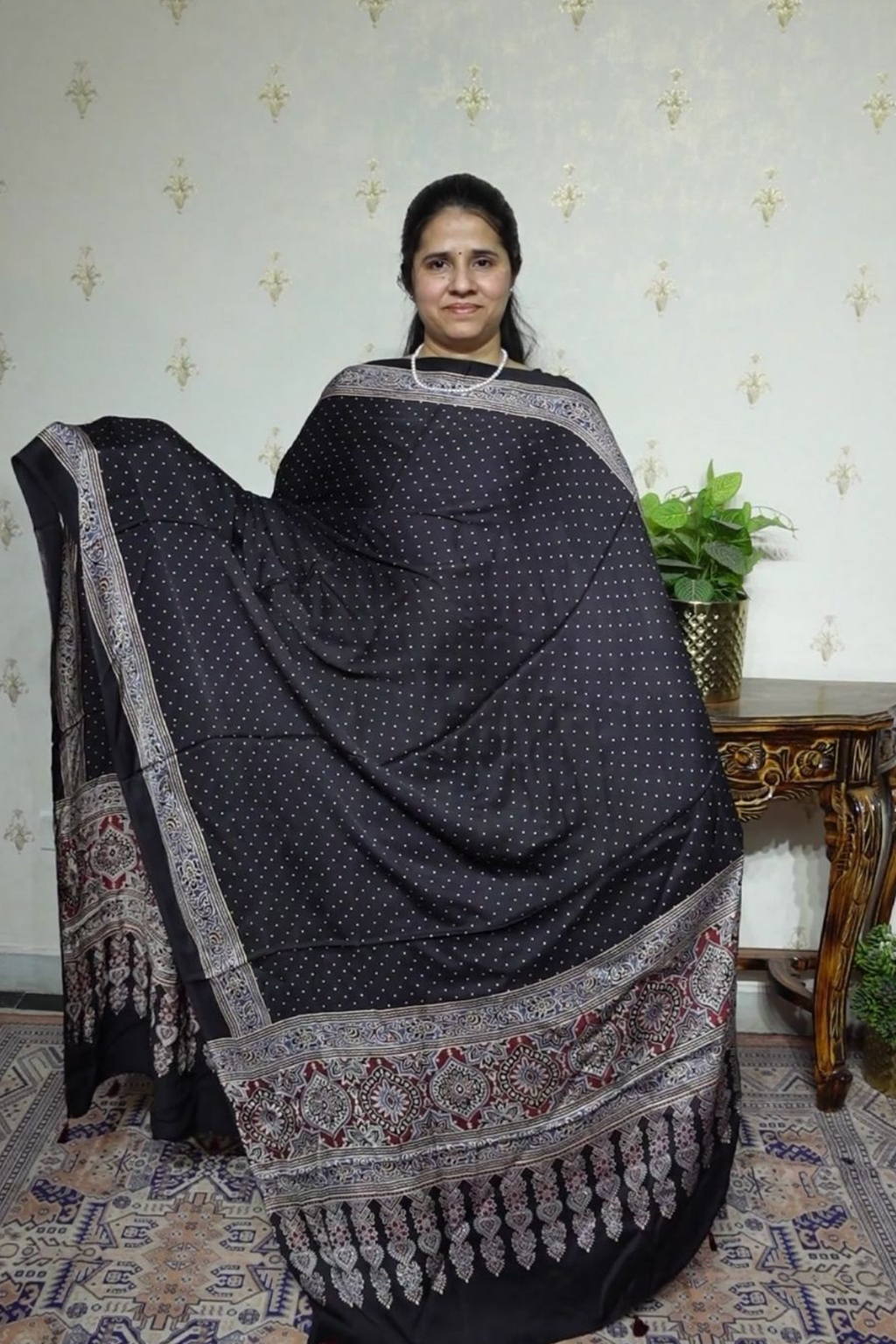Ajrakh Modal Kurta Dupatta Set-2pc