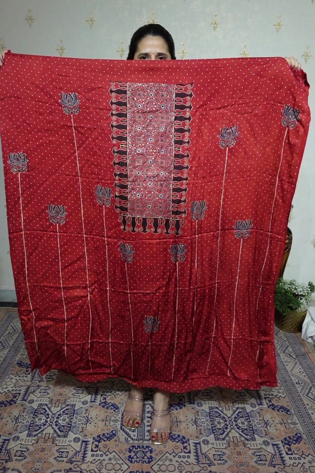 Ajrakh Modal Kurta Dupatta Set-2pc