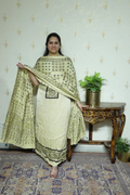 Ajrakh Modal Kurta Dupatta Set-2pc