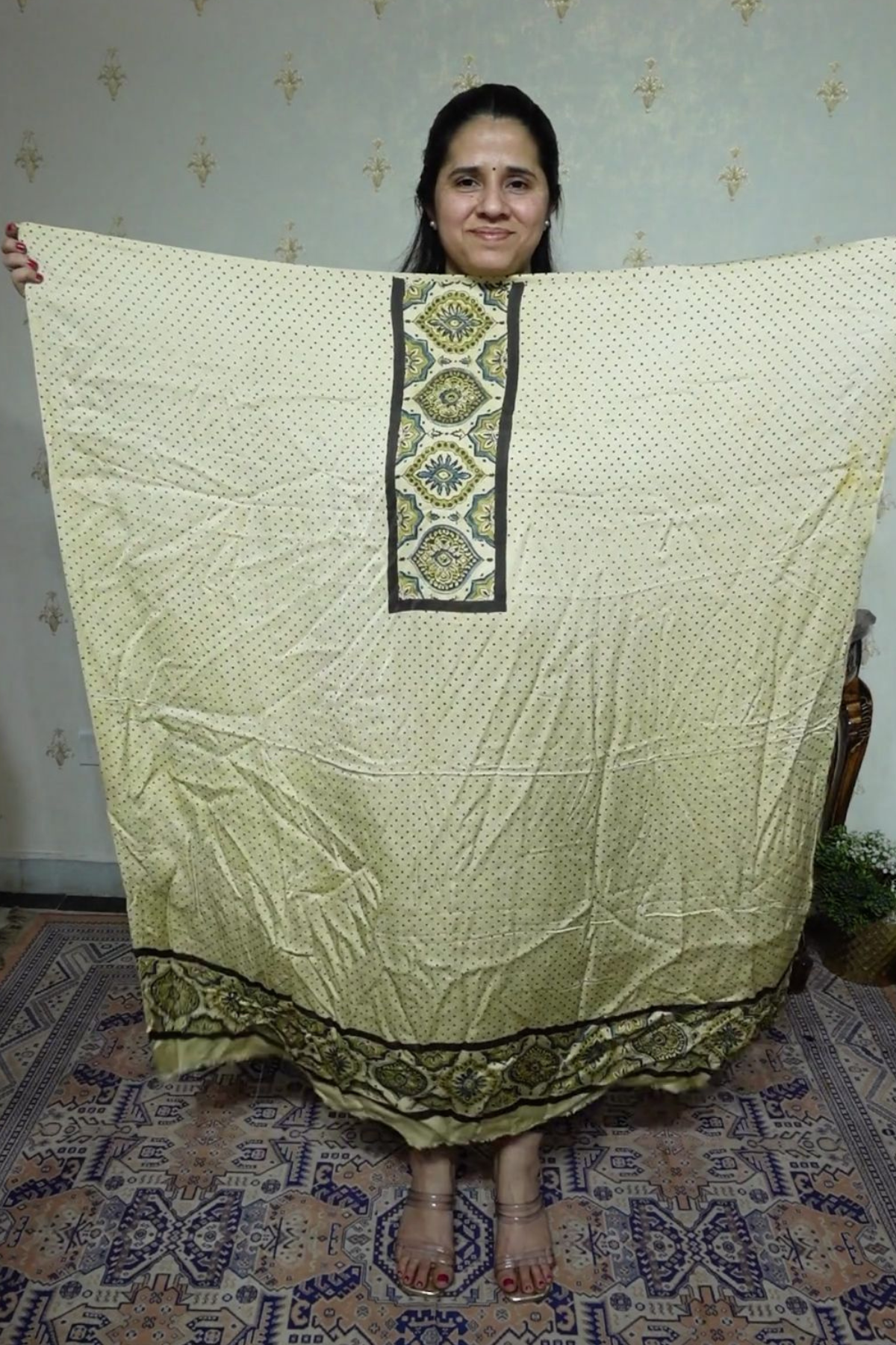 Ajrakh Modal Kurta Dupatta Set-2pc