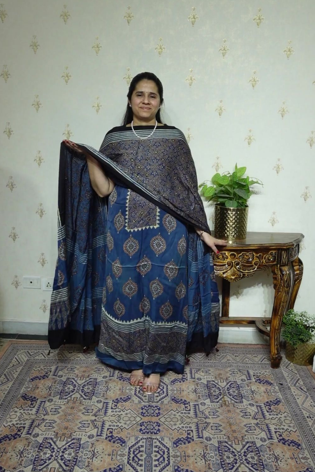 Ajrakh Modal Kurta Dupatta Set-2pc