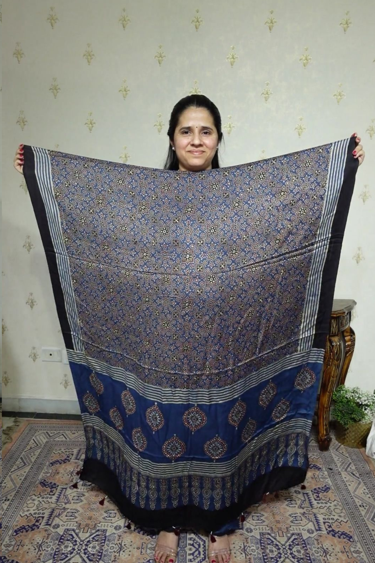 Ajrakh Modal Kurta Dupatta Set-2pc