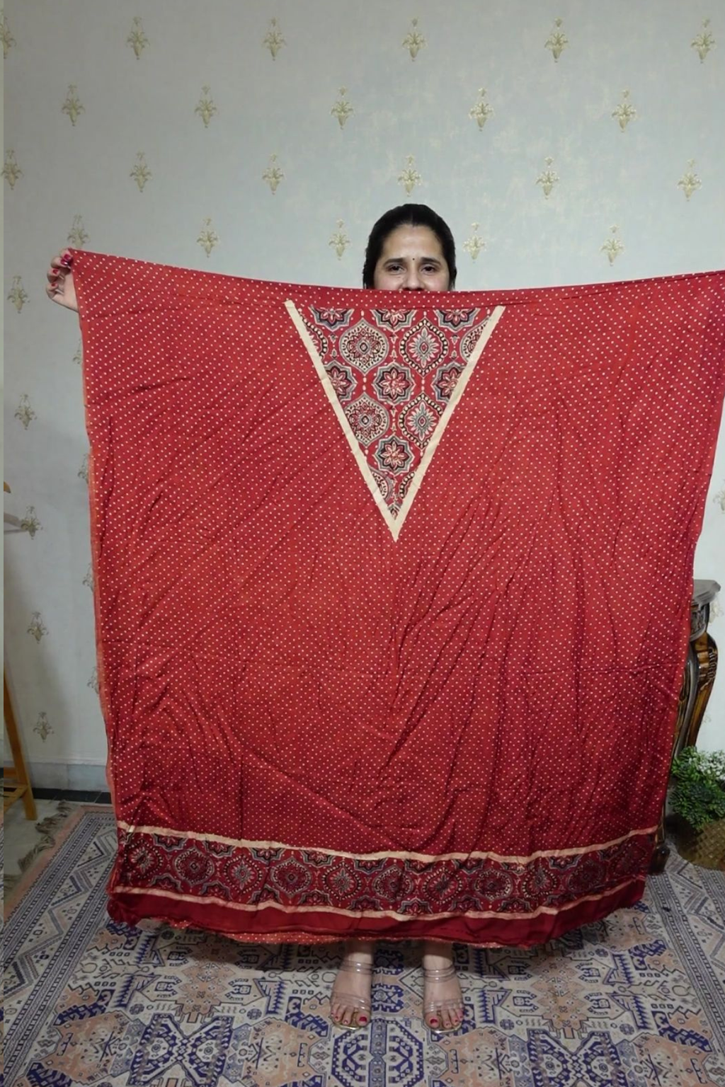 Ajrakh Modal Kurta Dupatta Set-2pc