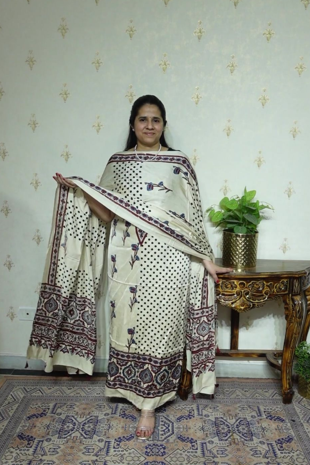 Ajrakh Modal Kurta Dupatta Set-2pc