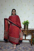 Ajrakh Modal Kurta Dupatta Set-2pc