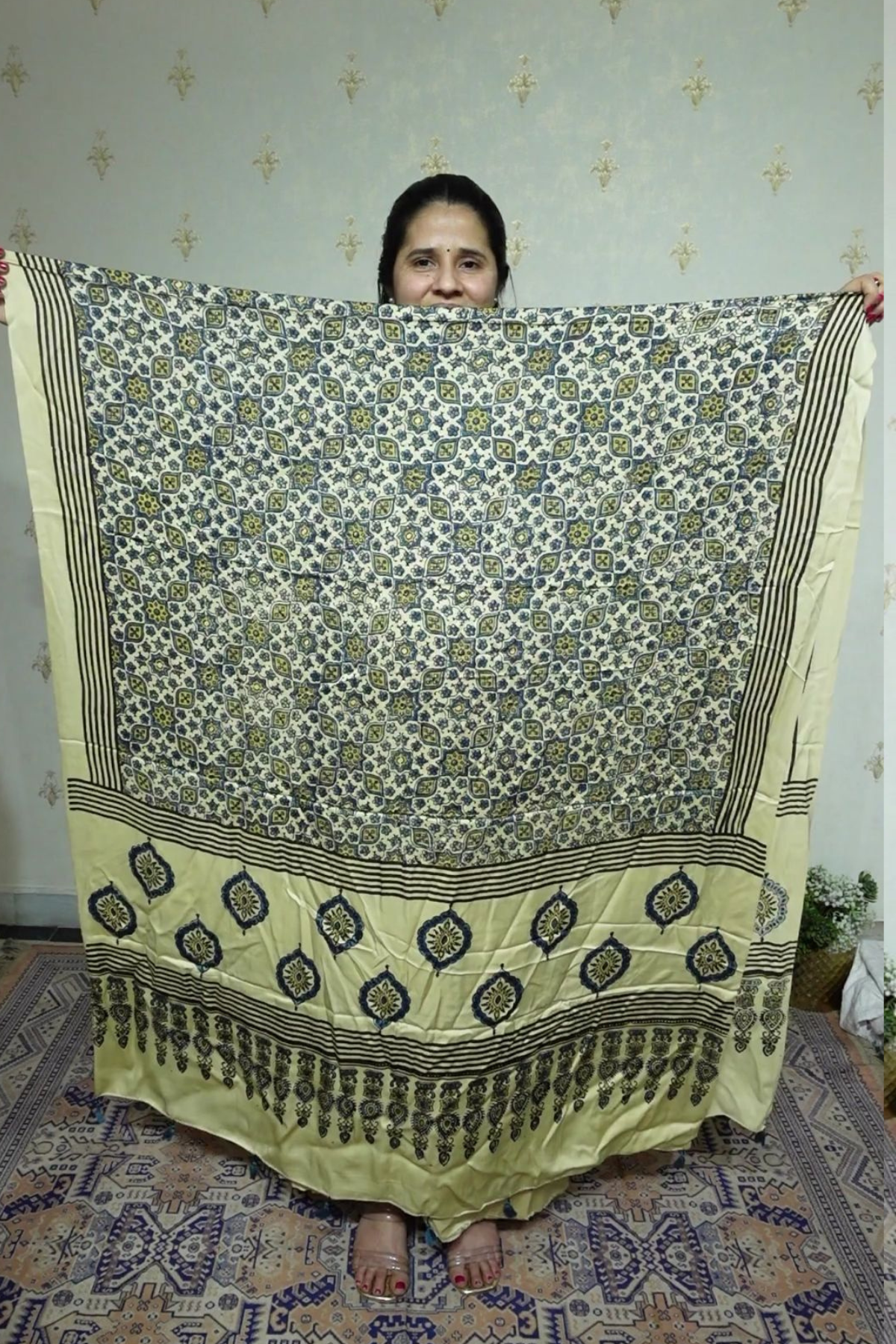 Ajrakh Modal Kurta Dupatta Set-2pc