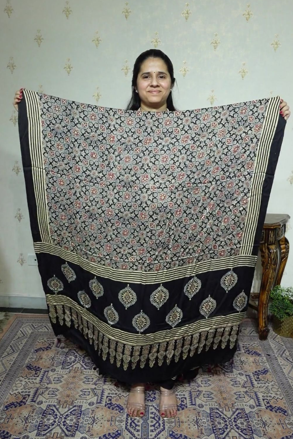 Ajrakh Modal Kurta Dupatta Set-2pc