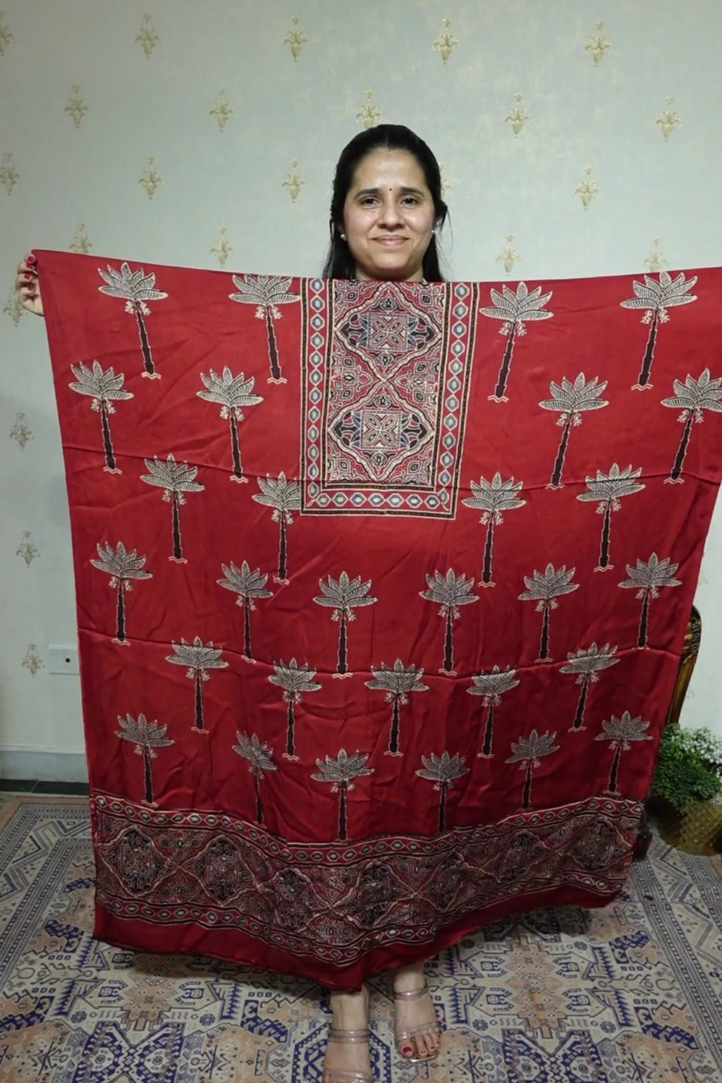 Ajrakh Modal Kurta Dupatta Set-2pc
