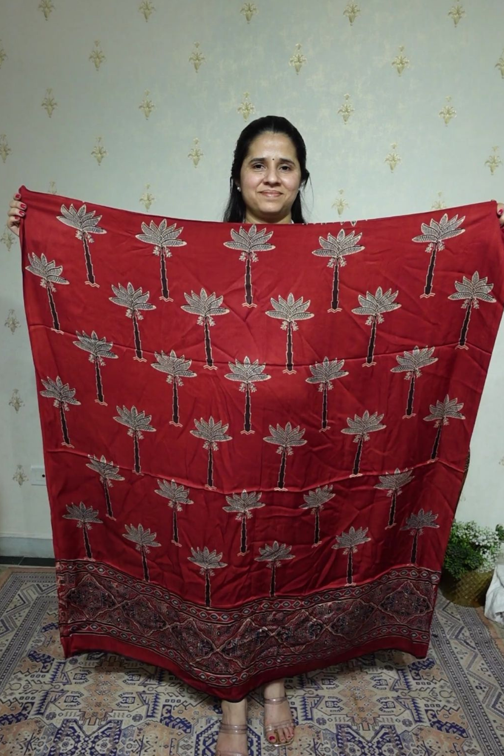 Ajrakh Modal Kurta Dupatta Set-2pc
