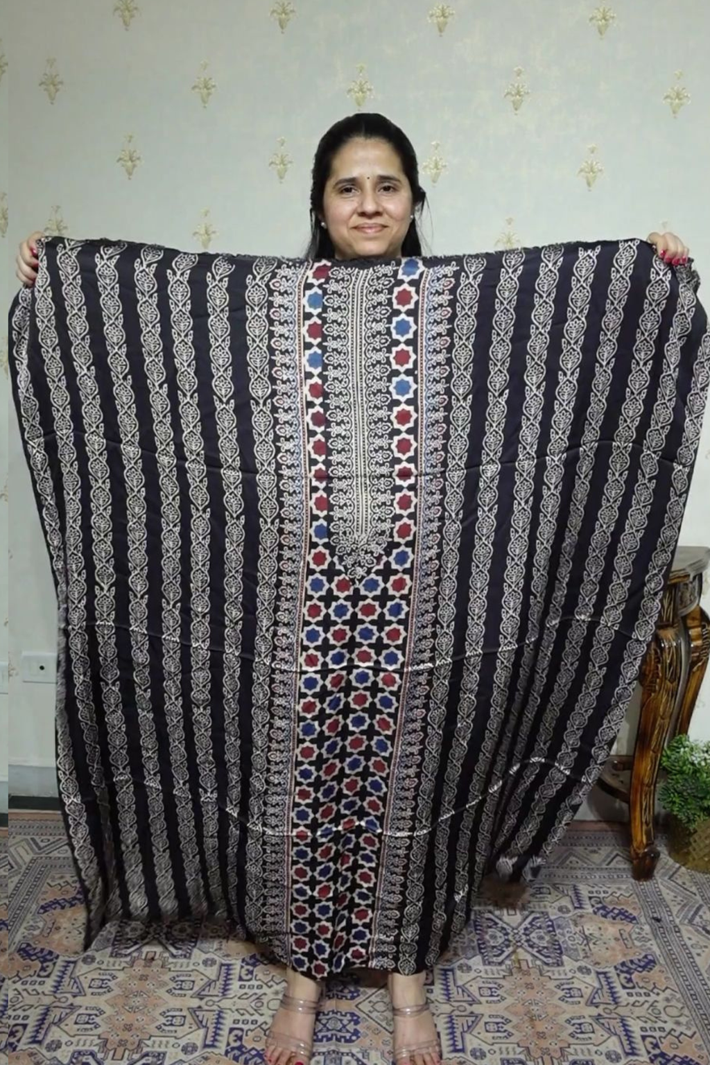 Ajrakh Modal Kurta Dupatta Set-2pc