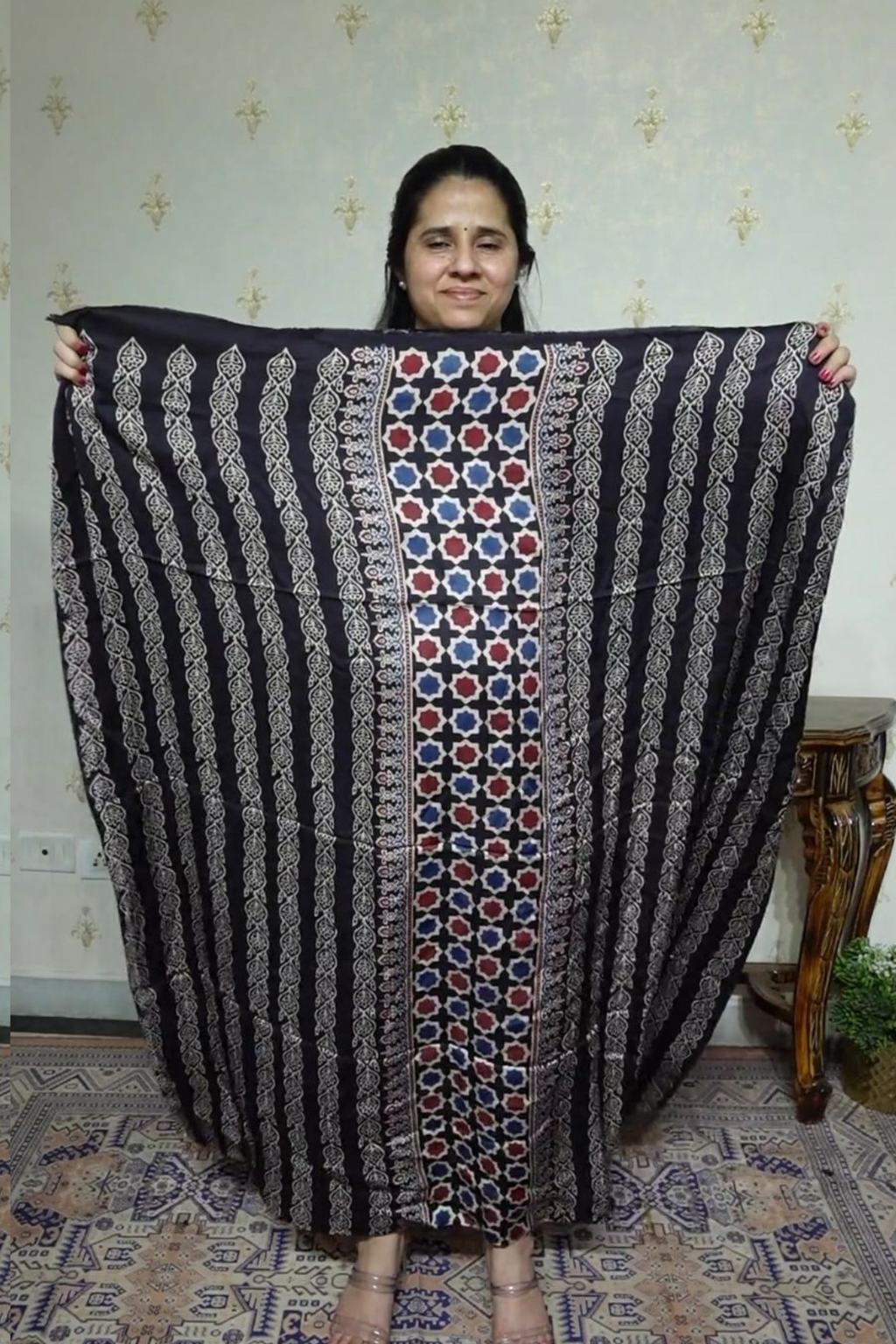 Ajrakh Modal Kurta Dupatta Set-2pc