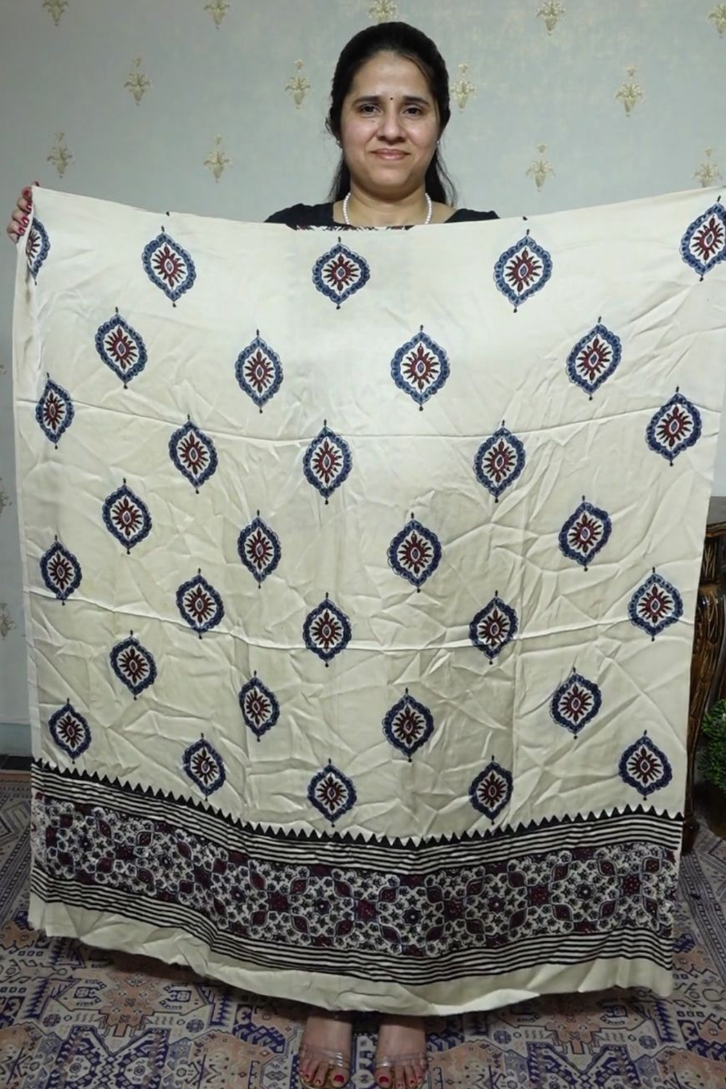 Ajrakh Modal Kurta Dupatta Set-2pc
