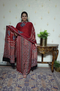 Ajrakh Modal Kurta Dupatta Set-2pc