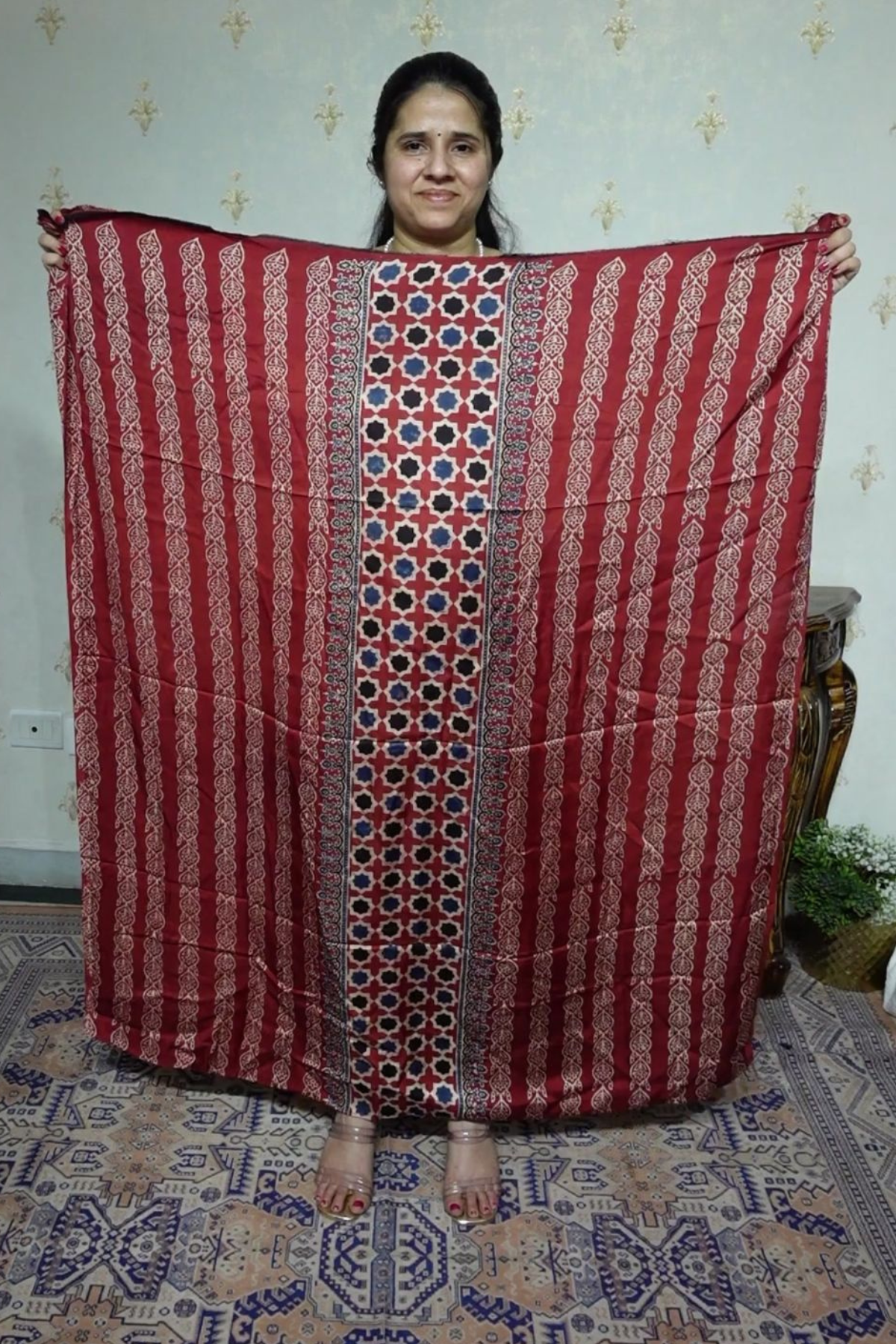 Ajrakh Modal Kurta Dupatta Set-2pc