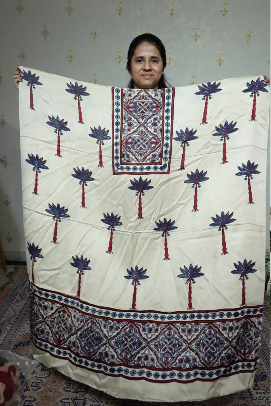 Ajrakh Modal Kurta Dupatta Set-2pc