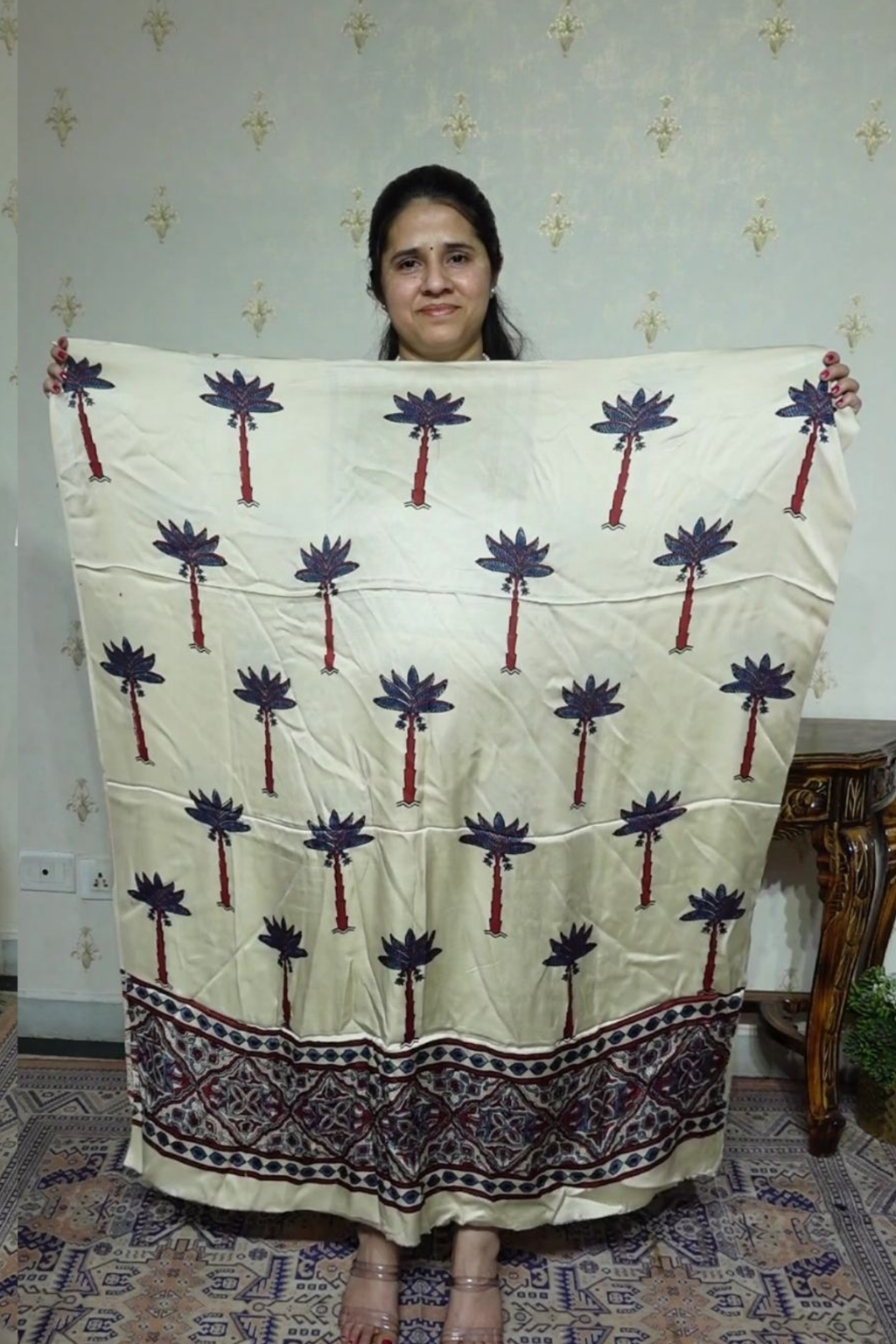 Ajrakh Modal Kurta Dupatta Set-2pc