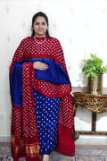 Kutch Tie-Dye Bandhani Modal Silk 3pc
