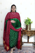 Kutch Tie-Dye Bandhani Modal Silk 3pc