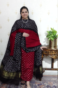 Kutch Tie-Dye Bandhani Modal Silk 3pc