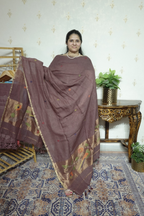 Jayshree Linen jamdani with Paithni  Border Dupatta -2pc