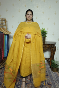 Jayshree Linen jamdani with Paithni  Border Dupatta -2pc