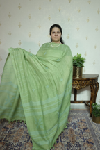 Jayshree Linen jamdani with Thread weaving  Dupatta -2pc