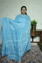 Jayshree Linen jamdani with Thread weaving  Dupatta -2pc