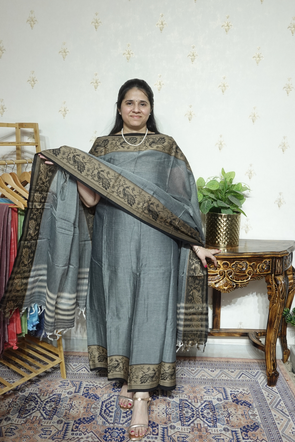 Mangalgiri Cotton Suits set