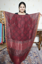 Ajrakh Handblock On Silk  linens- 2pc