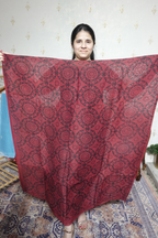 Ajrakh Handblock On Silk  linens- 2pc