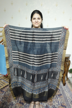 Ajrakh Handblock On Silk  linens- 2pc